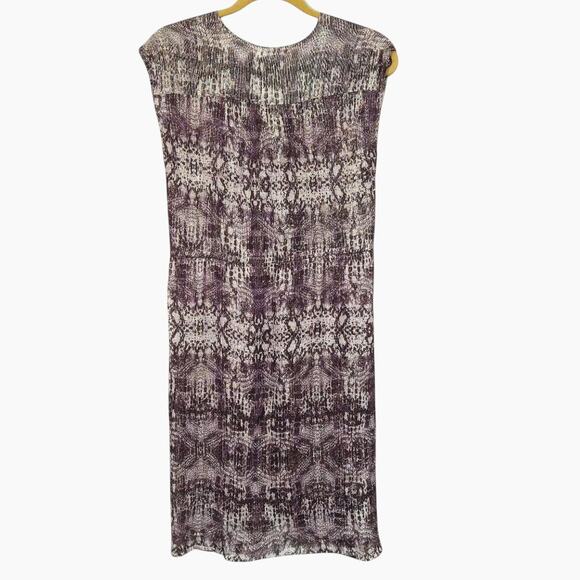 Velvet by Graham & Spencer Dress Animal Print Metallic Vintage Inspired Medium - Picture 3 of 8
